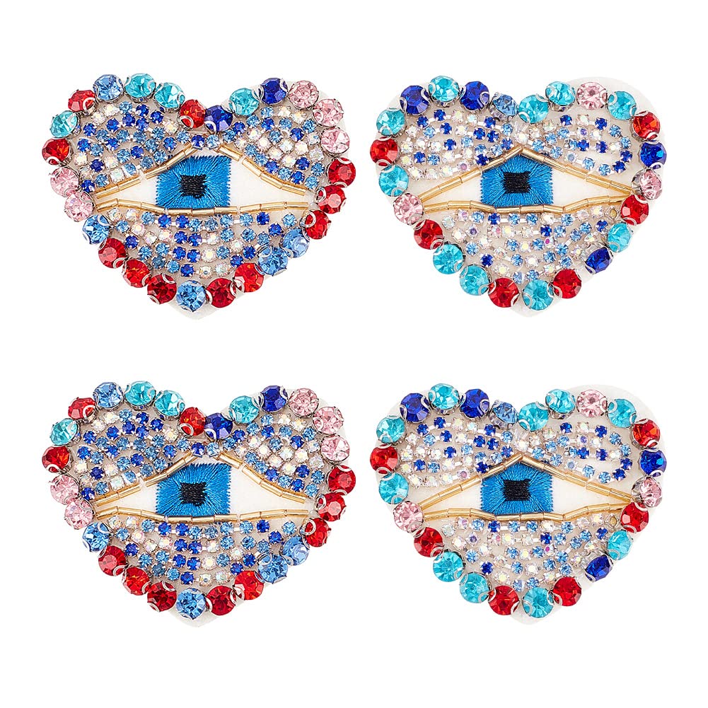 ahandmaker-patch-c-ur-mauvais-il-strass-lot-4 image 1