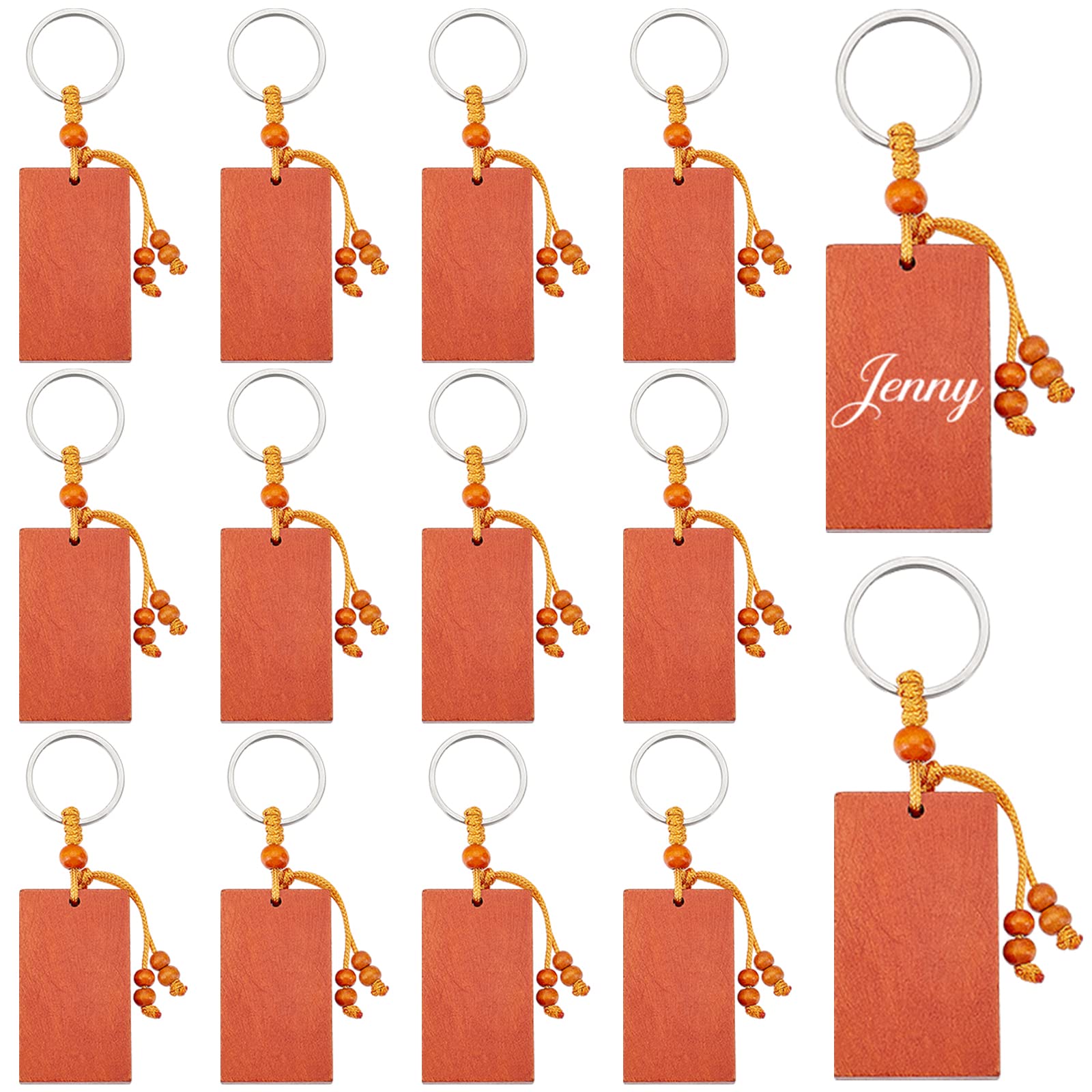 ahandmaker-keychain-16-porte-cl-s-bois-rectangle-graver image 1