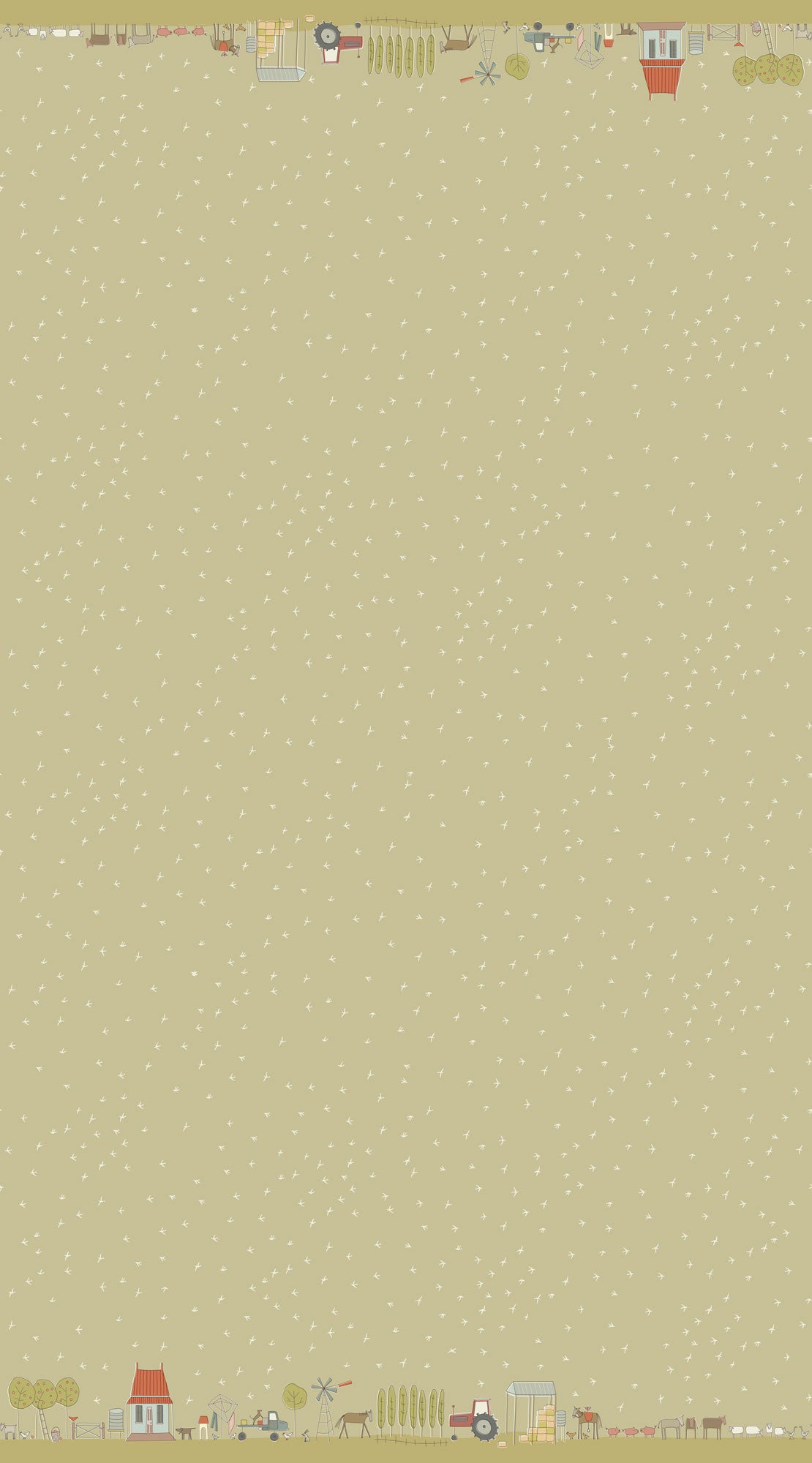 anni-downs-appleby-farm-dv7735-tissu-coton-oiseaux-vert image 2