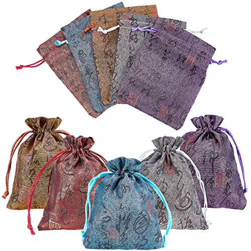 ahandmaker-jewerly-display-pochette-bijoux-brocart-lot-de-20 image 7