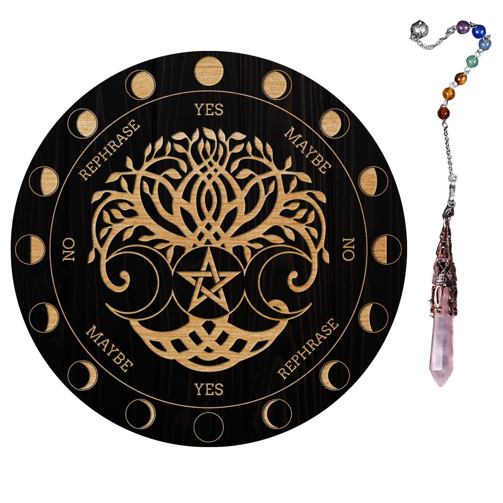 ahandmaker-style-4-planche-pendule-arbre-de-vie-bois image 1