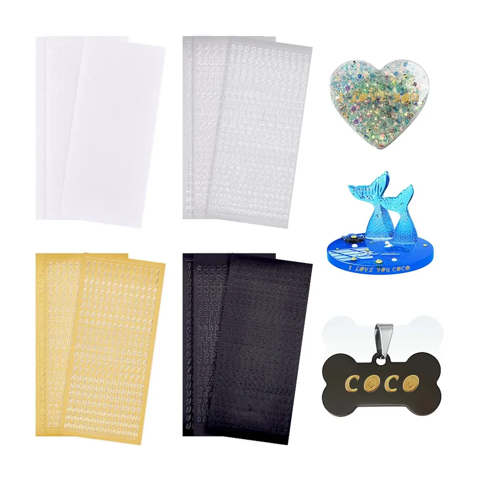 ahandmaker-stickers-lettres-alphabet-12-feuilles-autocollants-pvc image 1