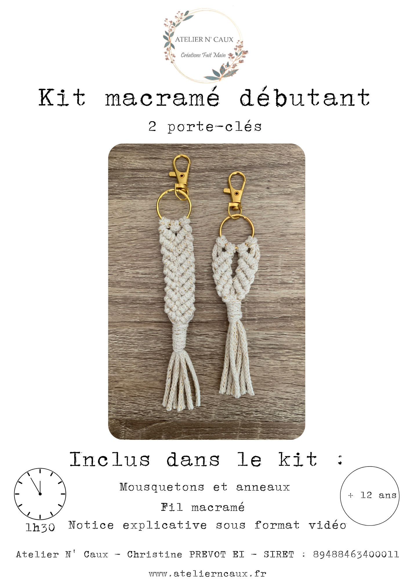atelier-n-caux-kit-macram-d-butant-porte-cl-s-2-pi-ces image 1