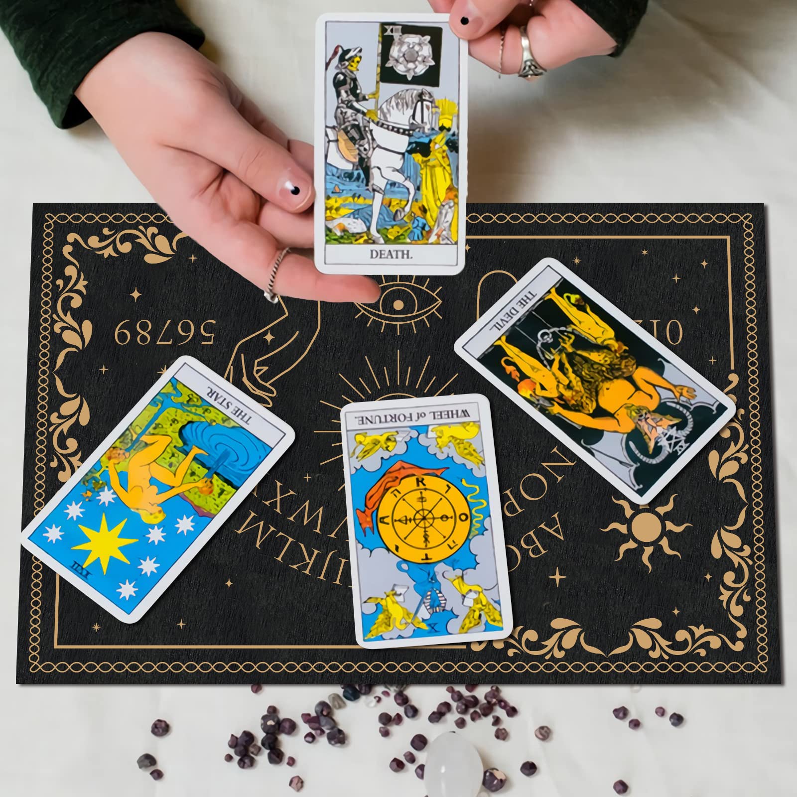 ahandmaker-planche-esprit-ouija-bois-noir-divination-main-soleil image 4