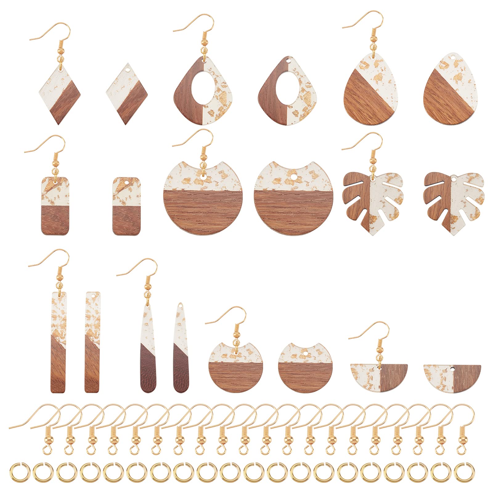ahandmaker-jewelry-findings-pendentif-boucle-oreille-bois-r-sine-20-pcs image 1