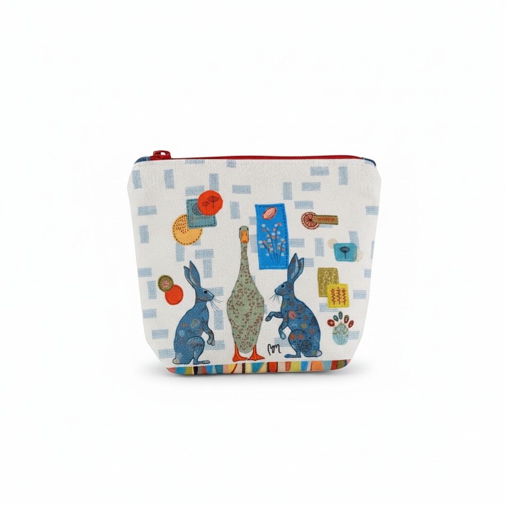 atelier-des-abcdaires-kit-couture-porte-monnaie-lapins-folk-blanc image 1