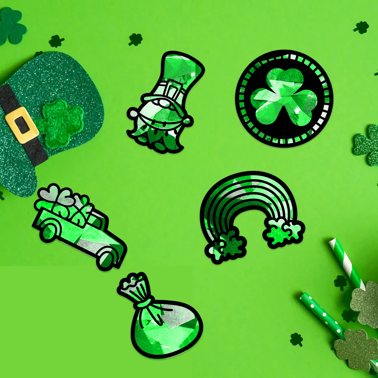 ahandmaker-self-adhesive-stickers-attrape-soleil-saint-patrick-24-pcs image 4