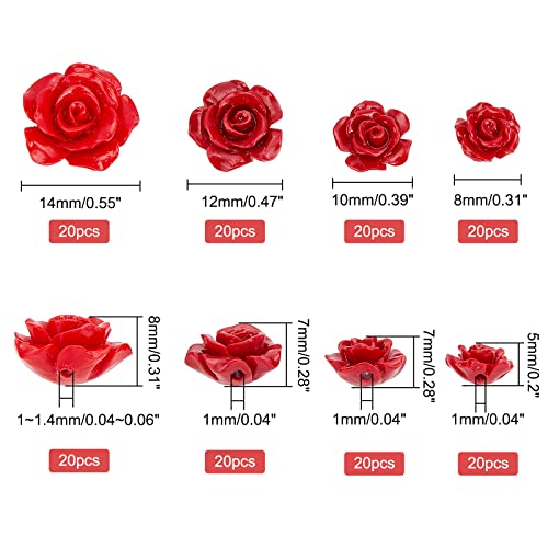 ahandmaker-beads-perles-corail-rouge-rose-80-pi-ces image 8