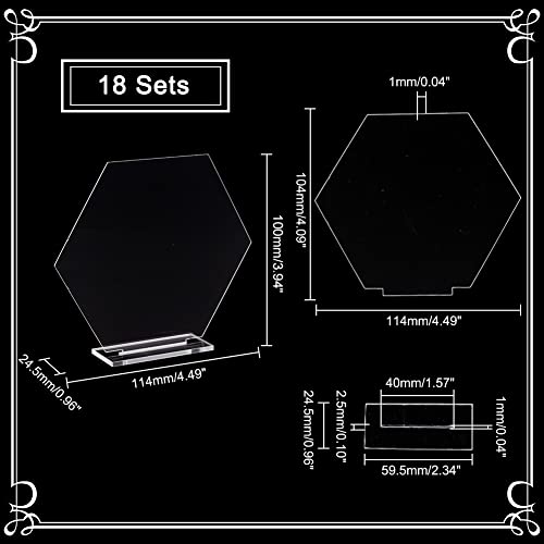 ahandmaker-marque-place-acrylique-hexagonal-transparent-x18 image 8