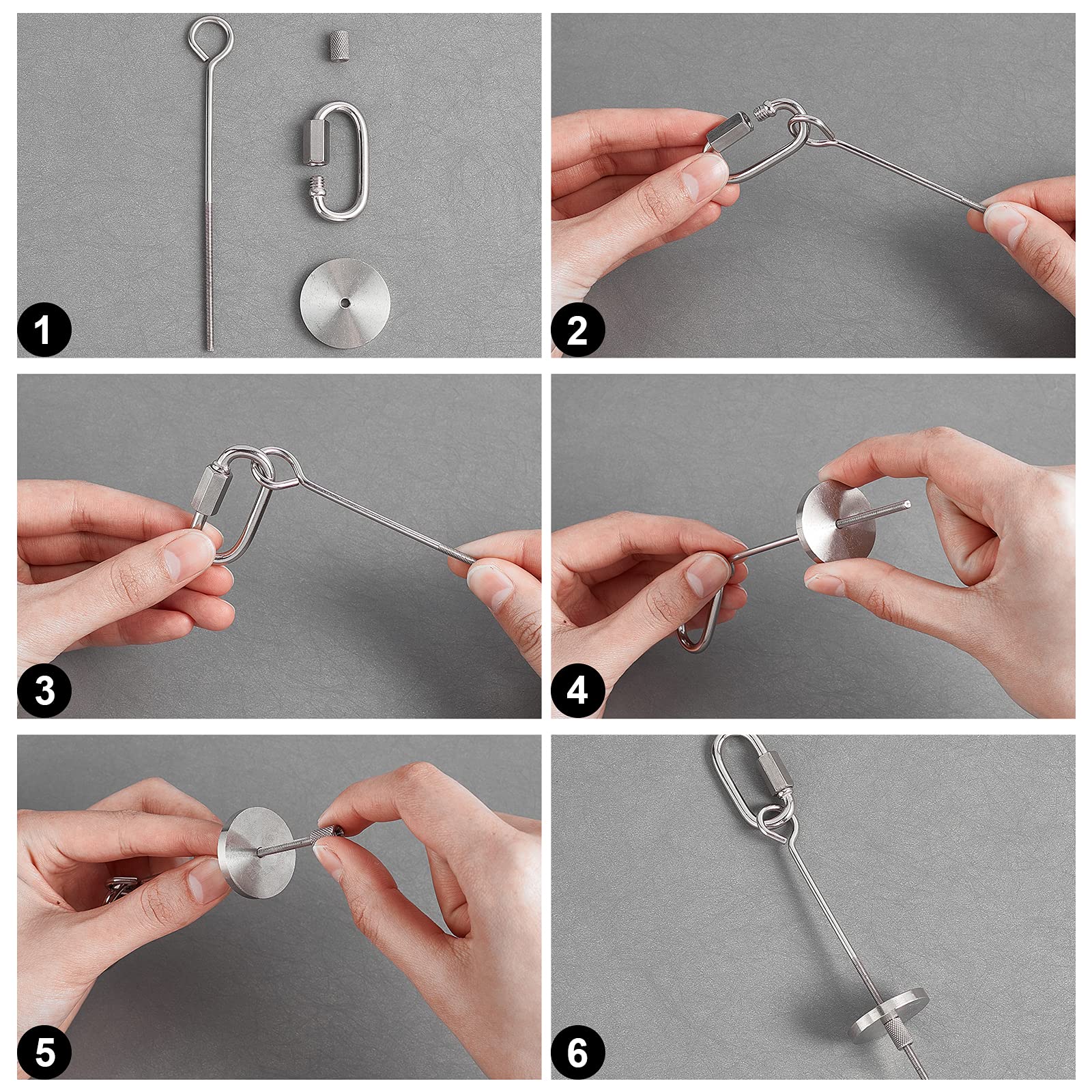 ahandmaker-mangeoire-oiseaux-inox-ronde-suspendre-porte-nourriture image 3