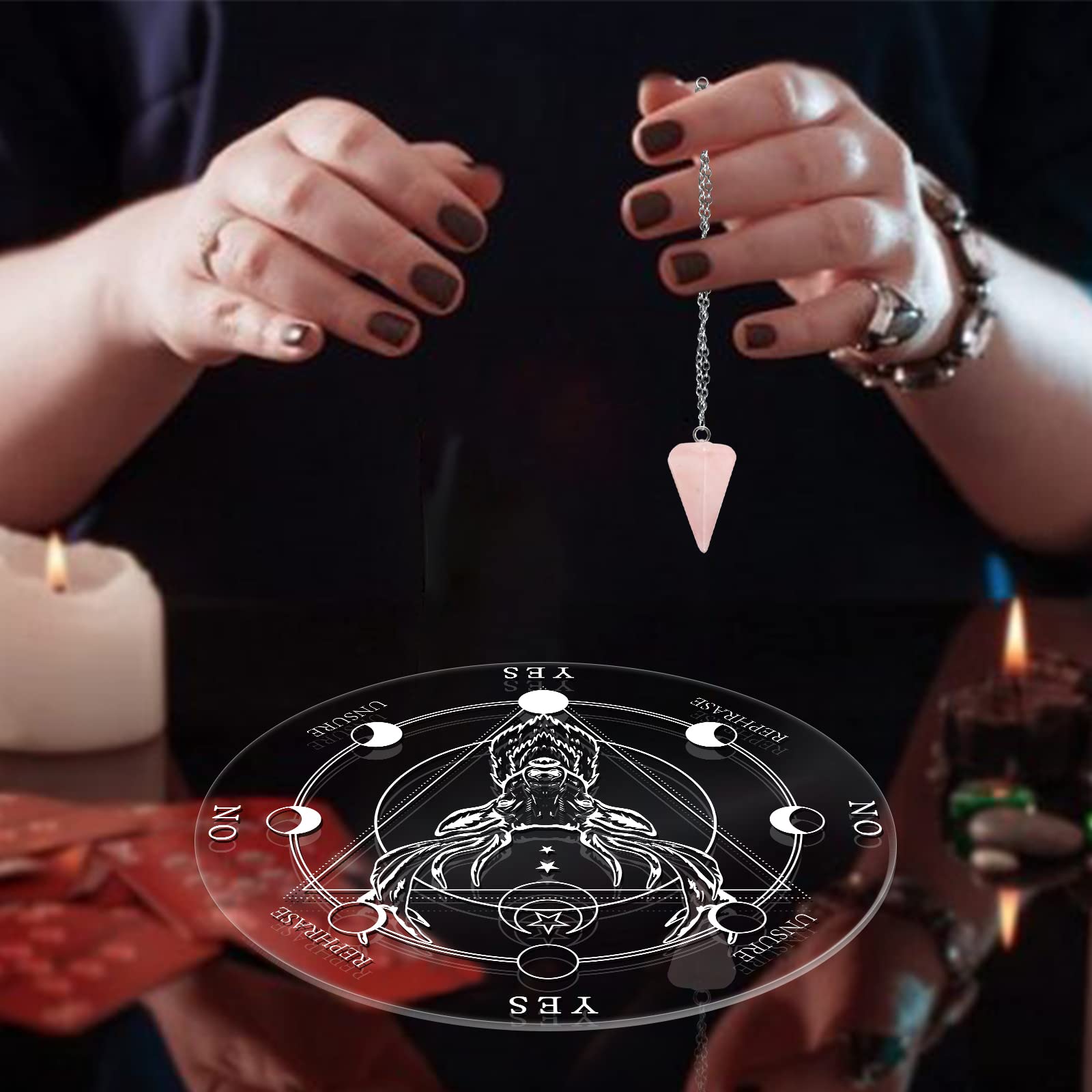 ahandmaker-planche-pendule-papillon-tableau-divination-2-pi-ces-cristal image 6