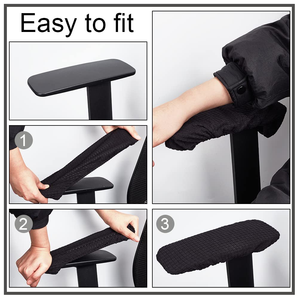 ahandmaker-office-study-housses-accoudoir-chaise-noires-x4 image 3