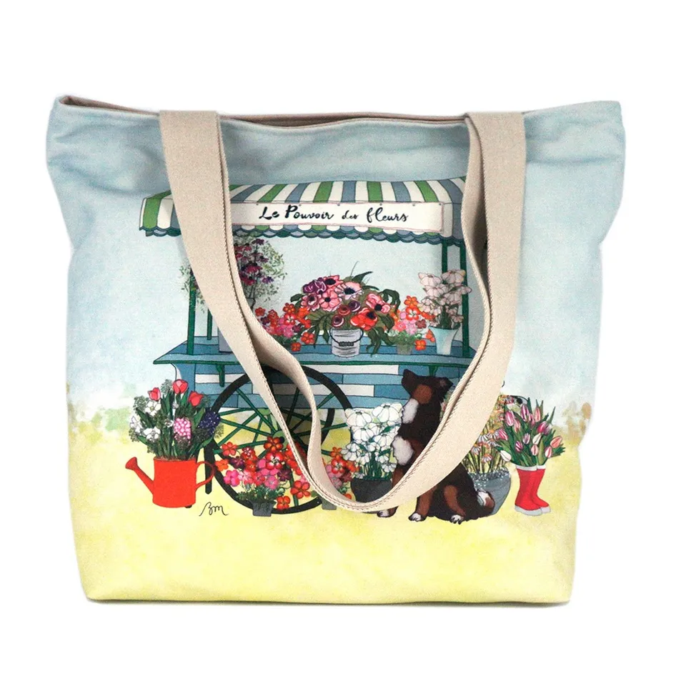 atelier-des-abcdaires-coupon-xl-pouvoir-des-fleurs-tissu-velours-sac image 1
