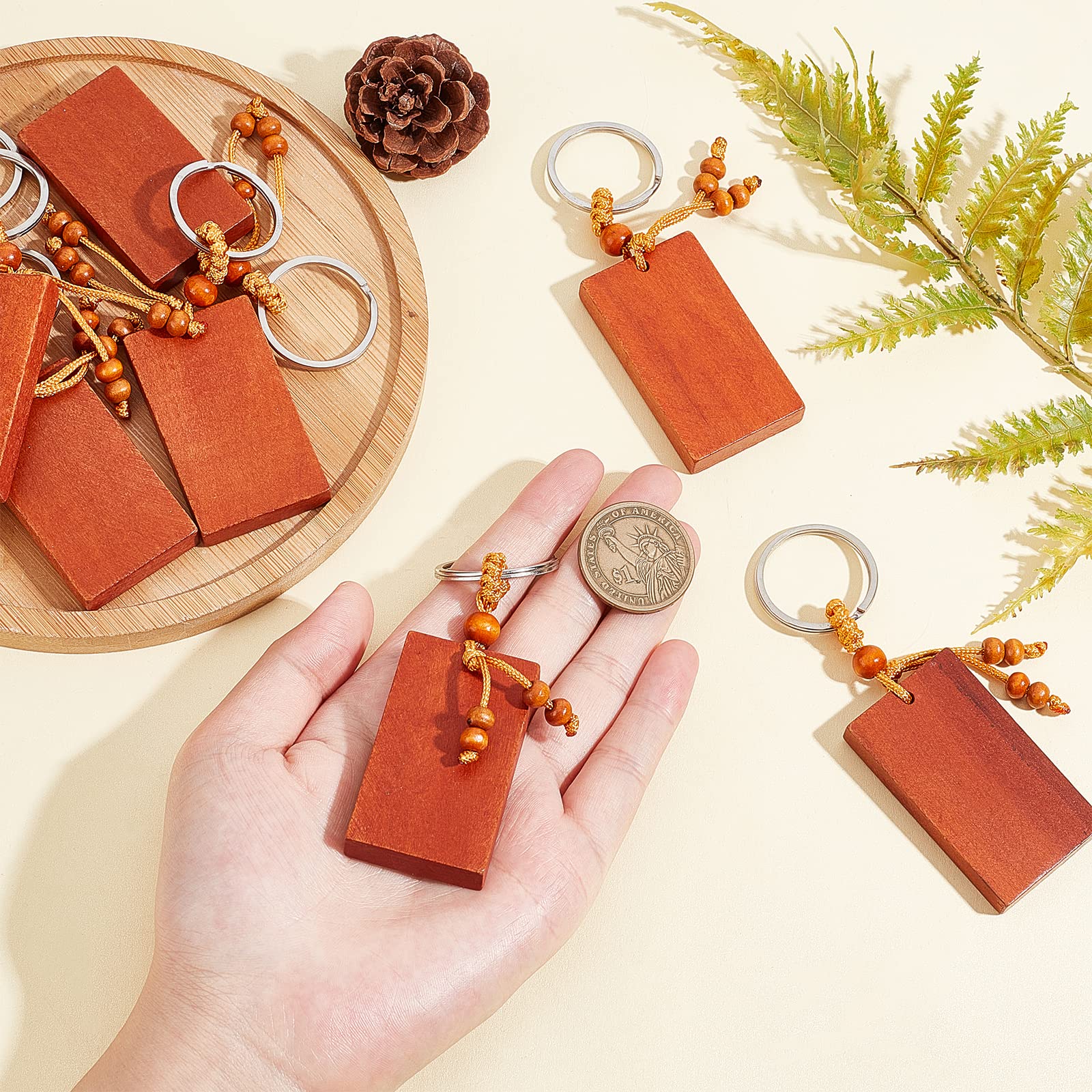 ahandmaker-keychain-16-porte-cl-s-bois-rectangle-graver image 3