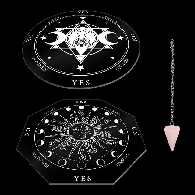 ahandmaker-home-decorate-triple-d-esse-planche-pendule-divination-cristal image 1
