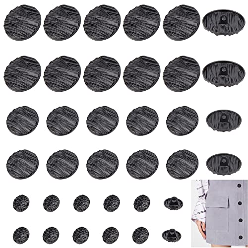 ahandmaker-button-rhinestone-36-boutons-m-tal-noir-vintage-manteau image 8