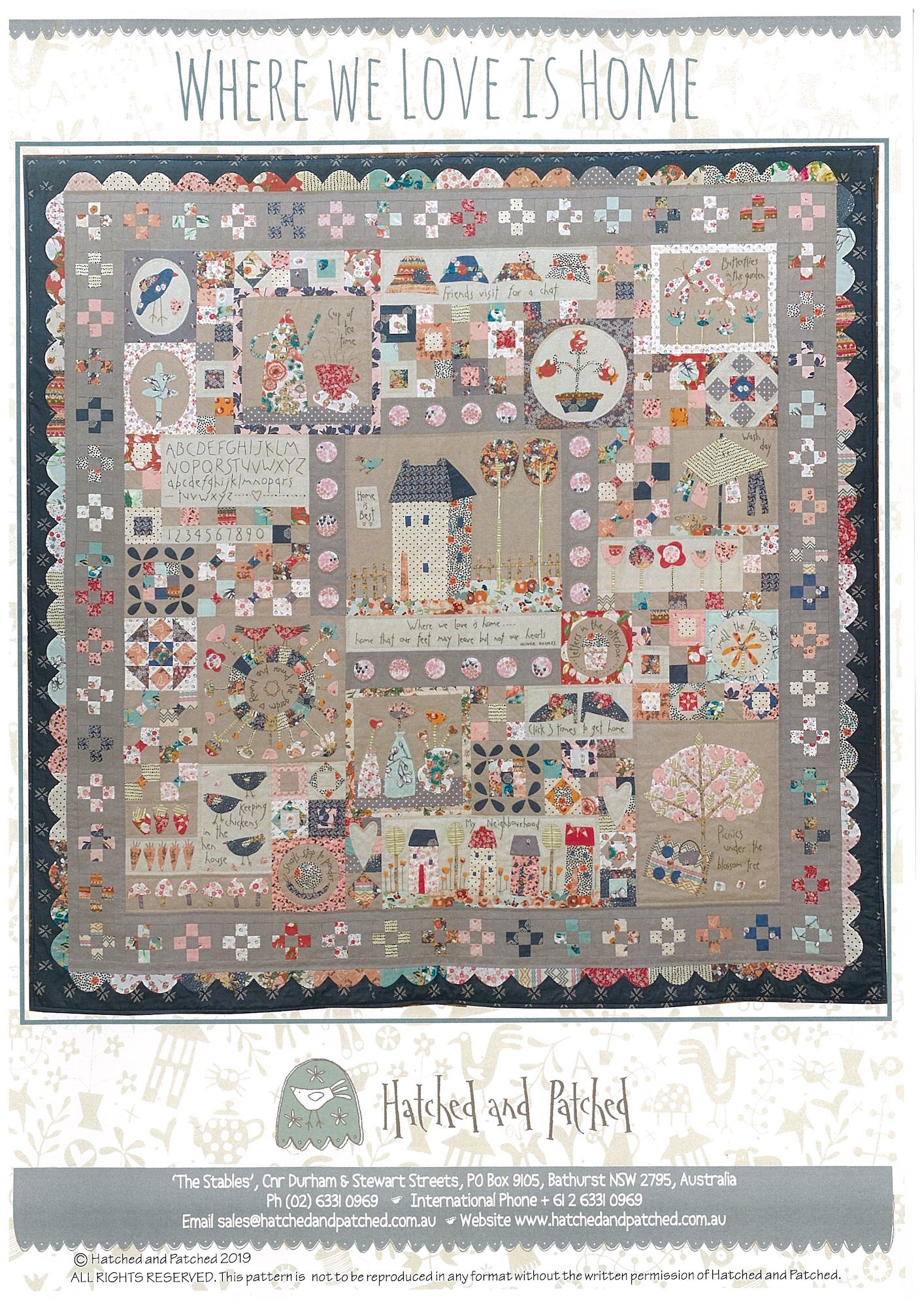 anni-downs-where-we-love-is-home-patron-quilt-176-cm image 2
