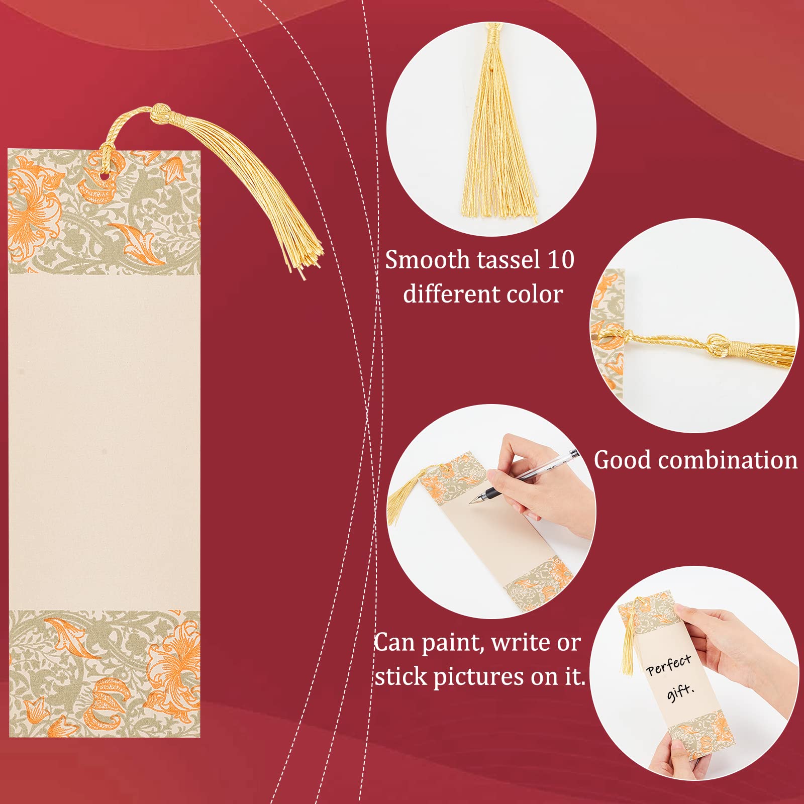ahandmaker-office-study-marque-pages-papier-glands-20-pi-ces image 4
