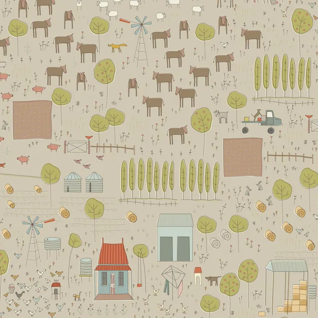 anni-downs-appleby-farm-dv7731-tissu-patchwork-sc-ne-ferme-marron image 1