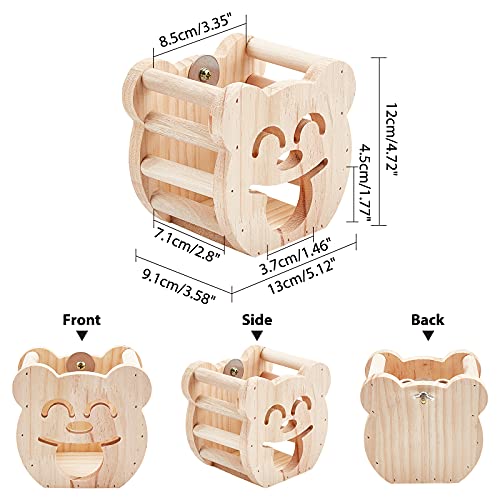 ahandmaker-pet-r-telier-foin-bois-ours-mangeoire-lapin-murale image 7