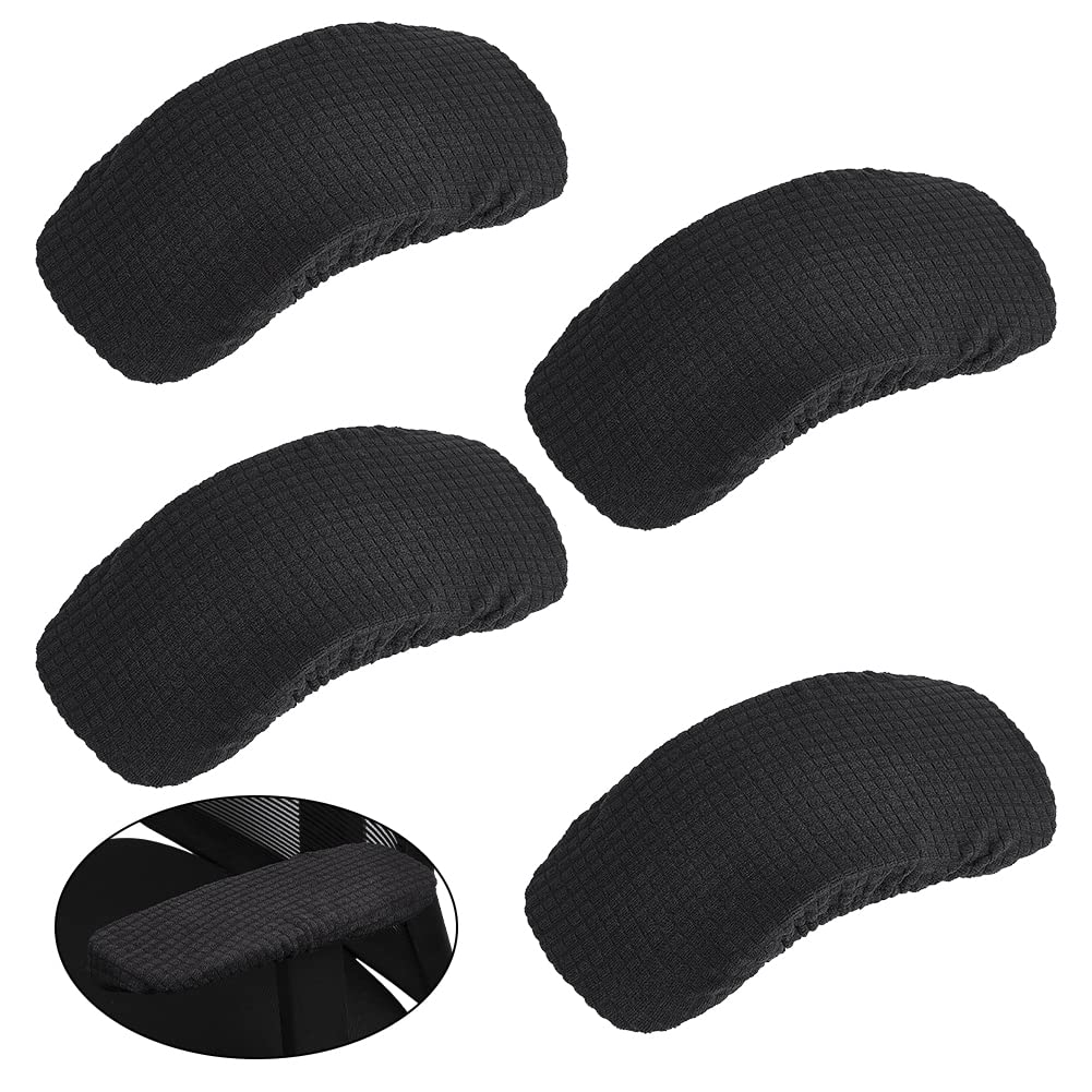 ahandmaker-office-study-housses-accoudoir-chaise-noires-x4 image 1