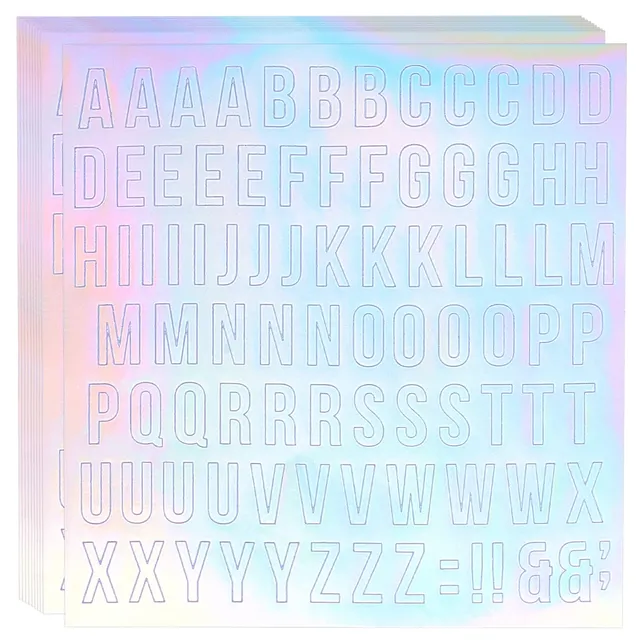 ahandmaker-self-adhesive-stickers-autocollants-lettres-laser-24-feuilles image 1