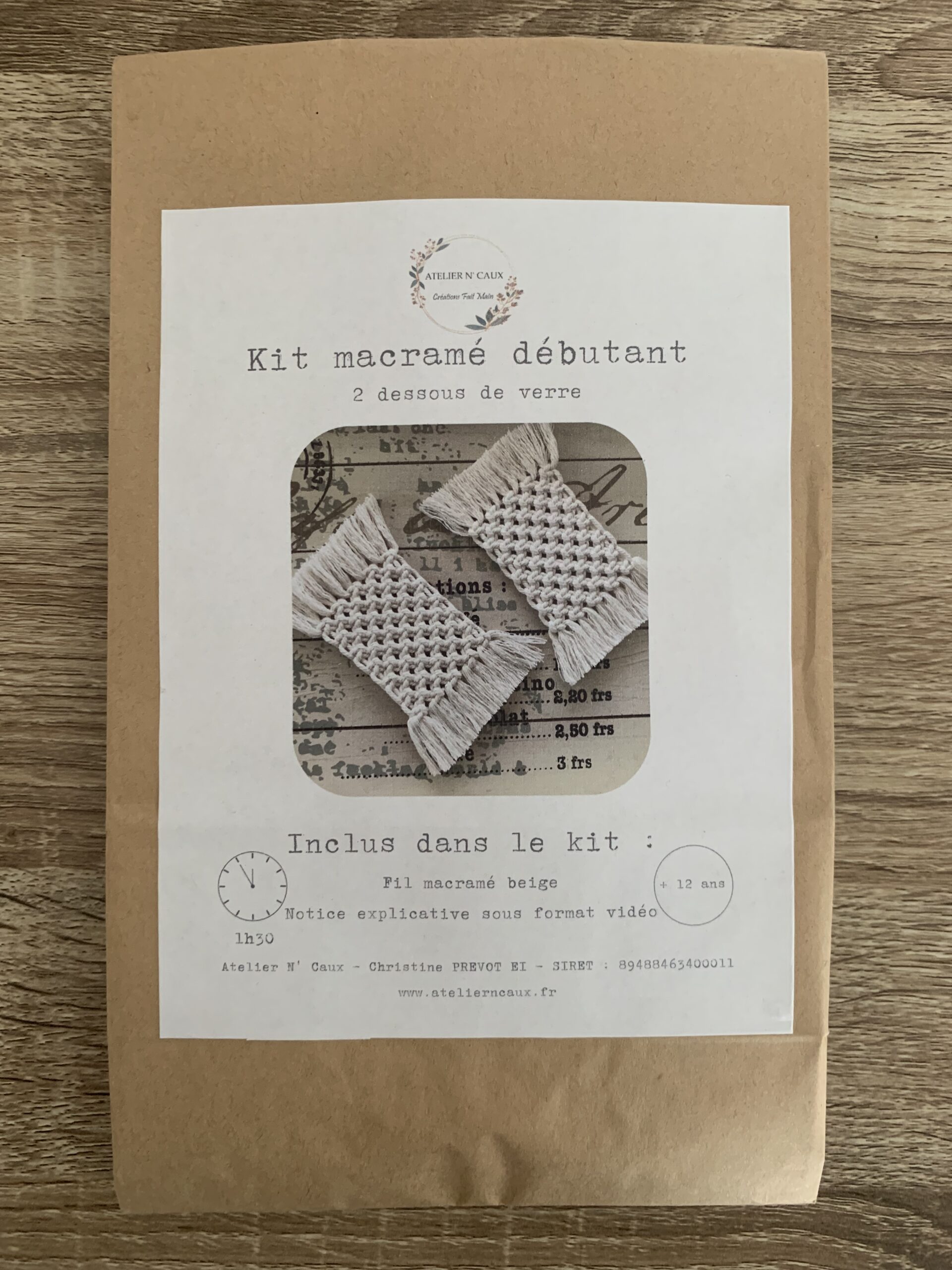 atelier-n-caux-kit-macram-d-butant-dessous-de-verre-x2 image 2