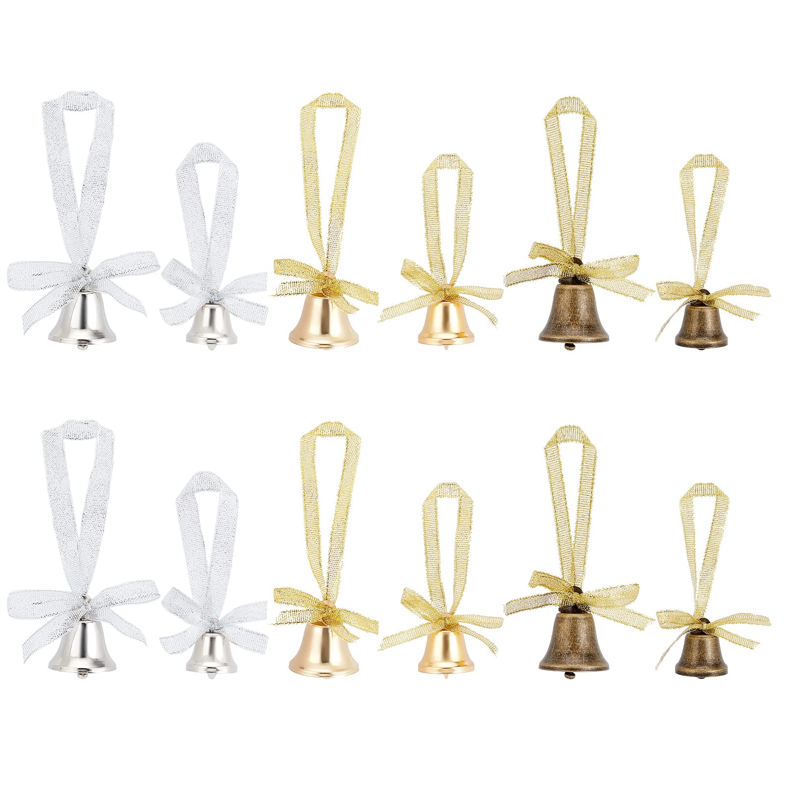ahandmaker-cloches-de-no-l-m-tal-12-pi-ces-grelots-2-tailles-ruban image 1