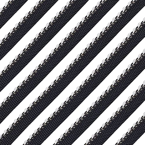 ahandmaker-passepoil-noir-argent-cordon-10-m-11-mm image 7