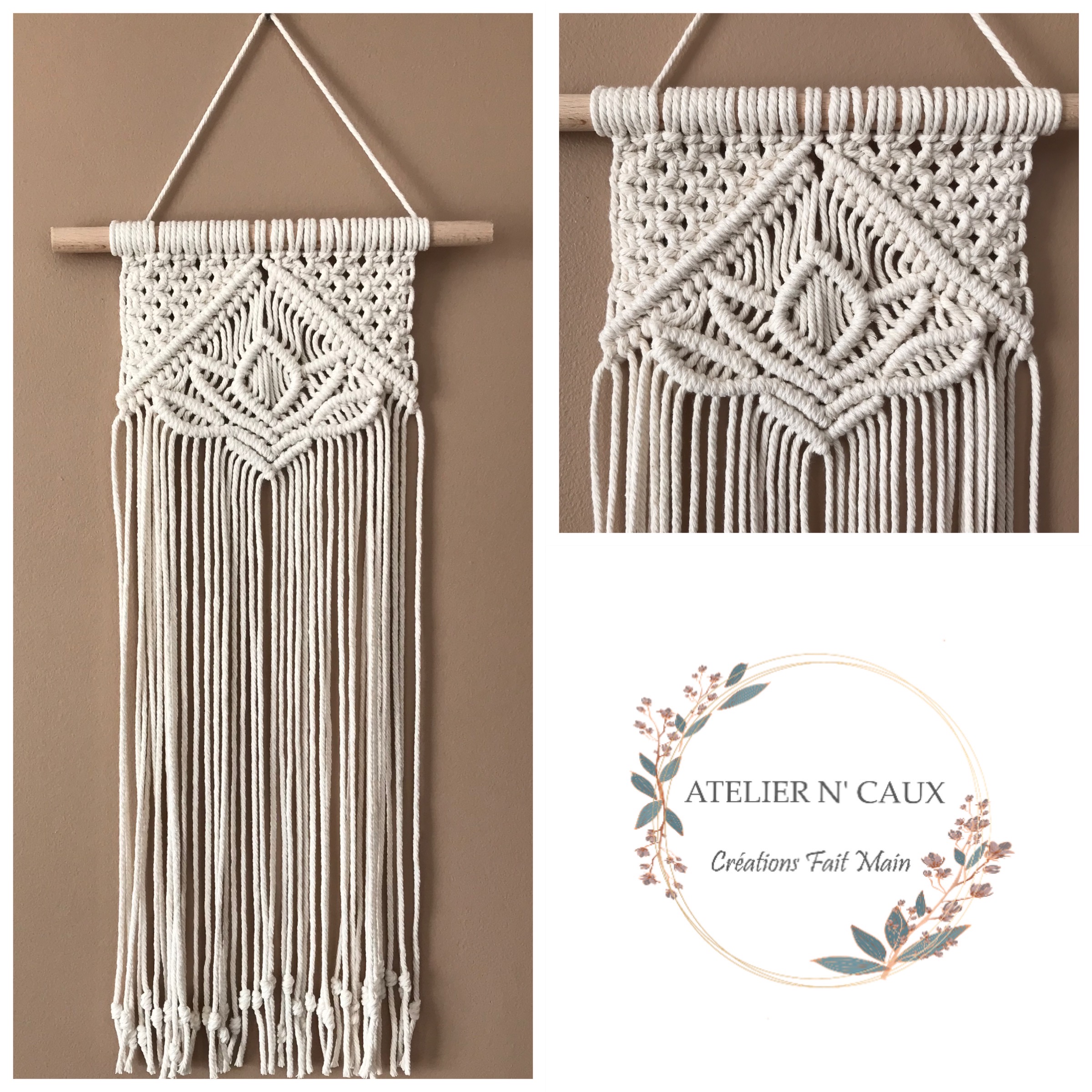 atelier-n-caux-lotus-tenture-murale-macram-fleur-beige image 1