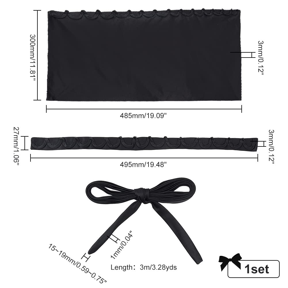 ahandmaker-kit-corset-mari-e-satin-noir-ajustable image 2