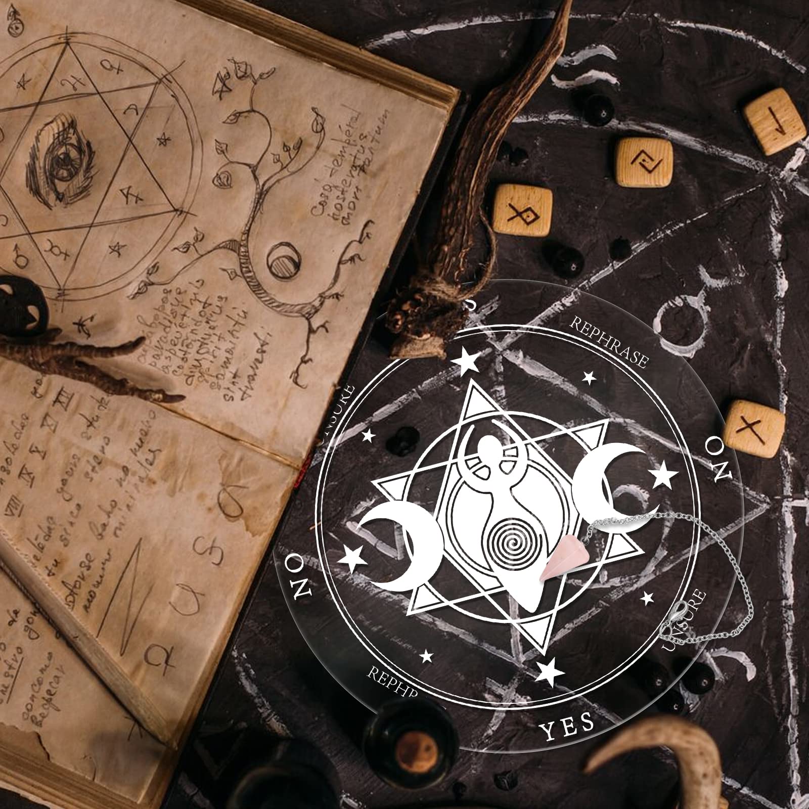 ahandmaker-home-decorate-triple-d-esse-planche-pendule-divination-cristal image 7