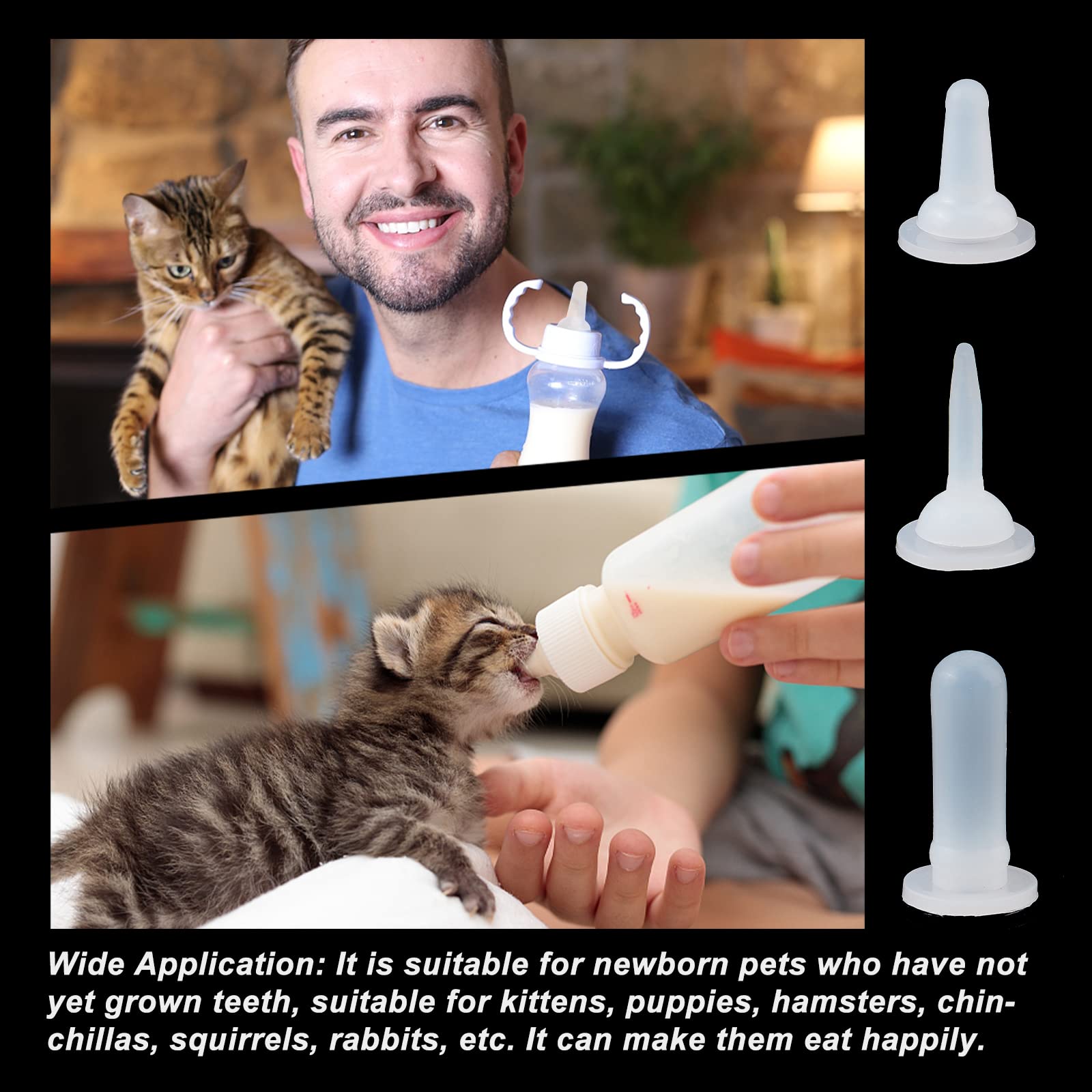 ahandmaker-t-tines-allaitement-animaux-12-pi-ces-3-styles-chaton-chiot image 5