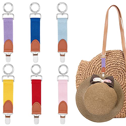 ahandmaker-clip-chapeau-voyage-similicuir-6-pcs-6-couleurs image 7