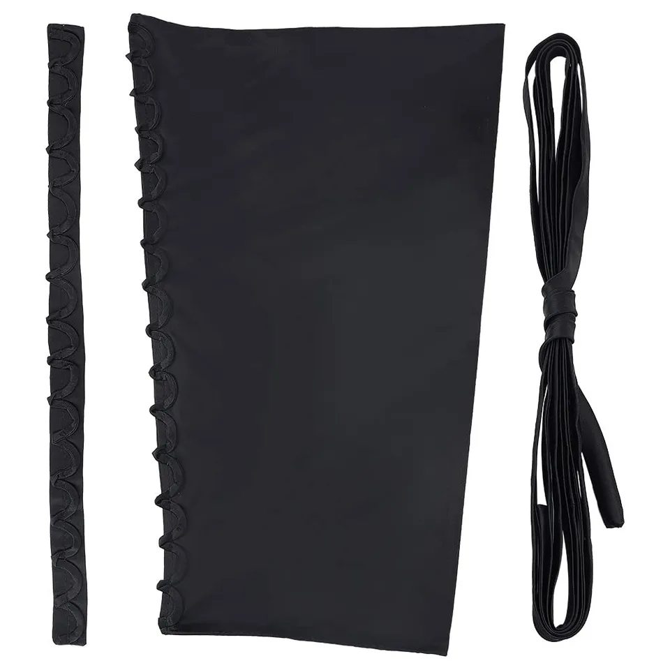 ahandmaker-kit-corset-mari-e-satin-noir-ajustable image 1