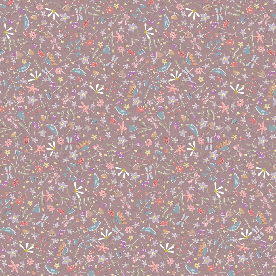 anni-downs-slow-and-steady-dv7424-tissu-coton-violet-0-25-m image 1