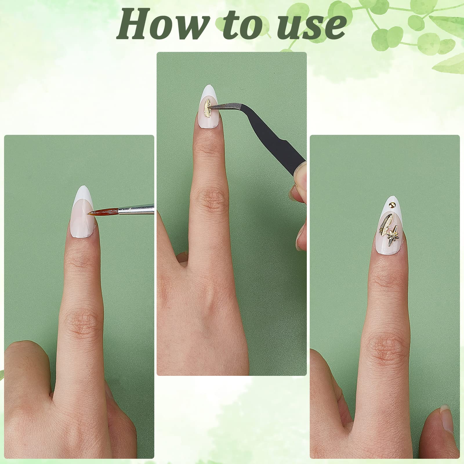 ahandmaker-button-rhinestone-nail-art-charms-dor-3d-21-grilles image 3