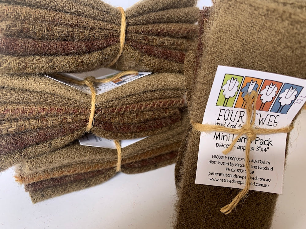 anni-downs-woven-wool-bunyip-brown-coupon-laine-tiss-e-6-pi-ces image 1