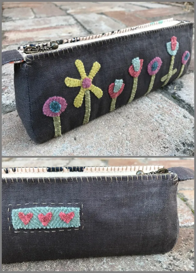 anni-downs-flower-garden-trousse-couture-kit-lin-charbon image 1