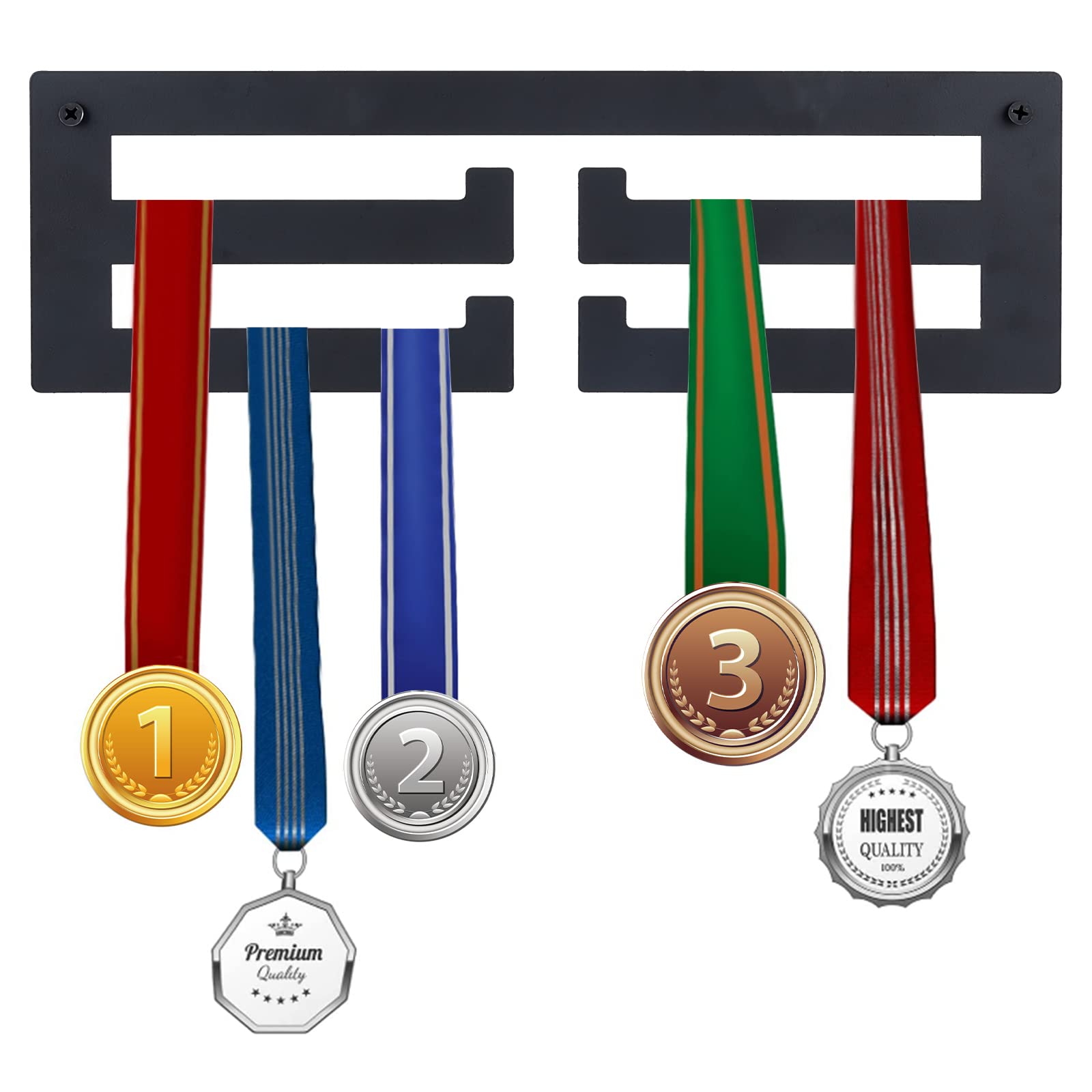 ahandmaker-medal-display-porte-m-daille-mural-fer-noir image 1
