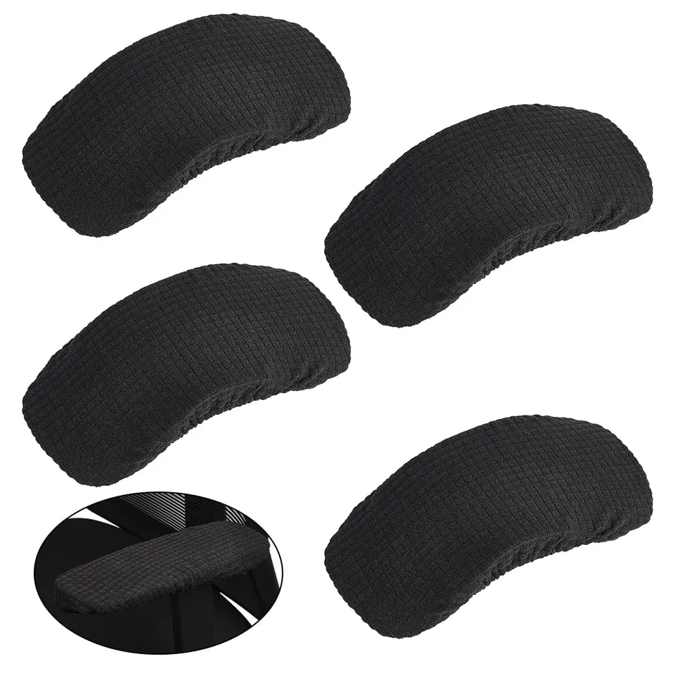 ahandmaker-office-study-housses-accoudoir-chaise-noires-x4 image 1