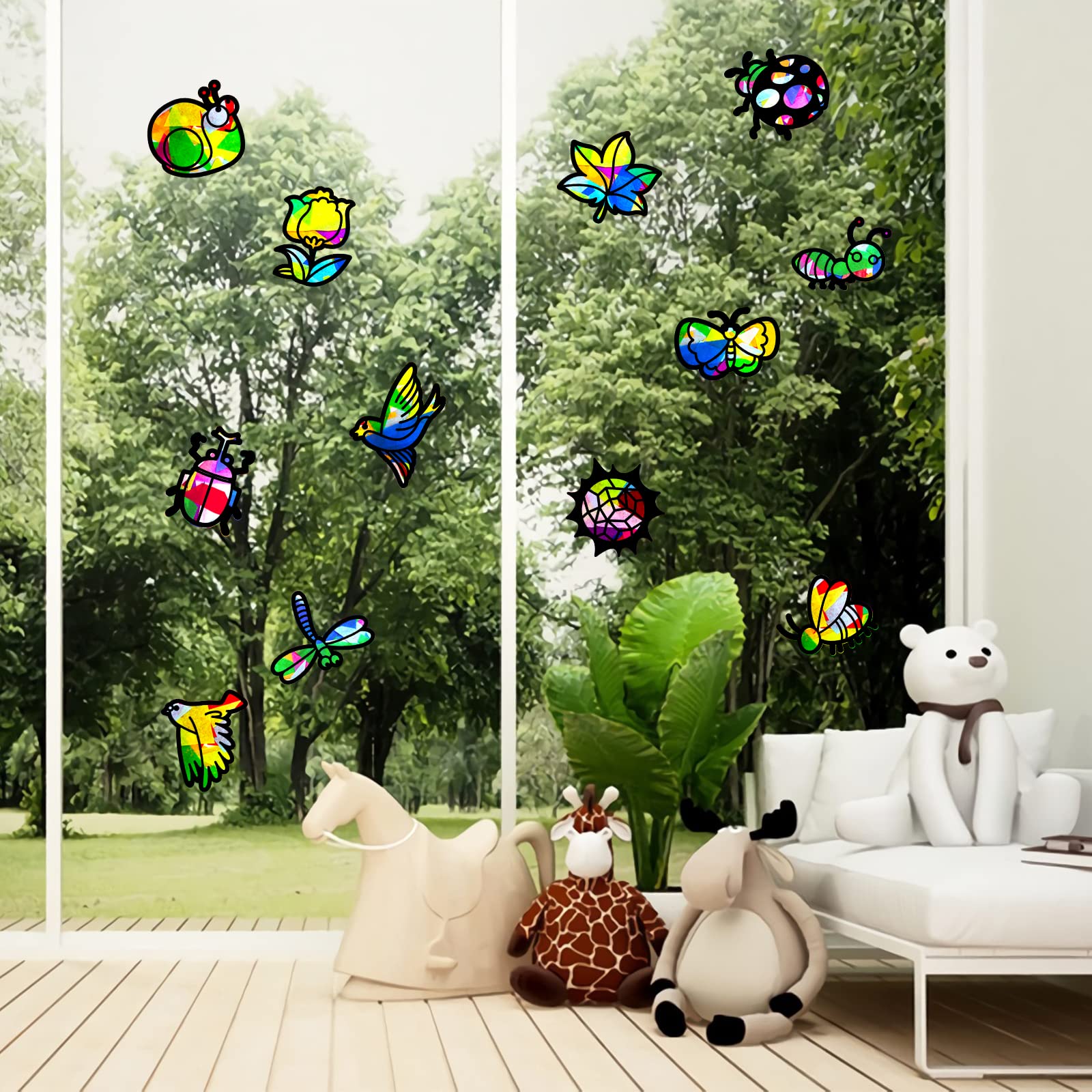 ahandmaker-self-adhesive-stickers-suncatcher-animaux-lot-24 image 5