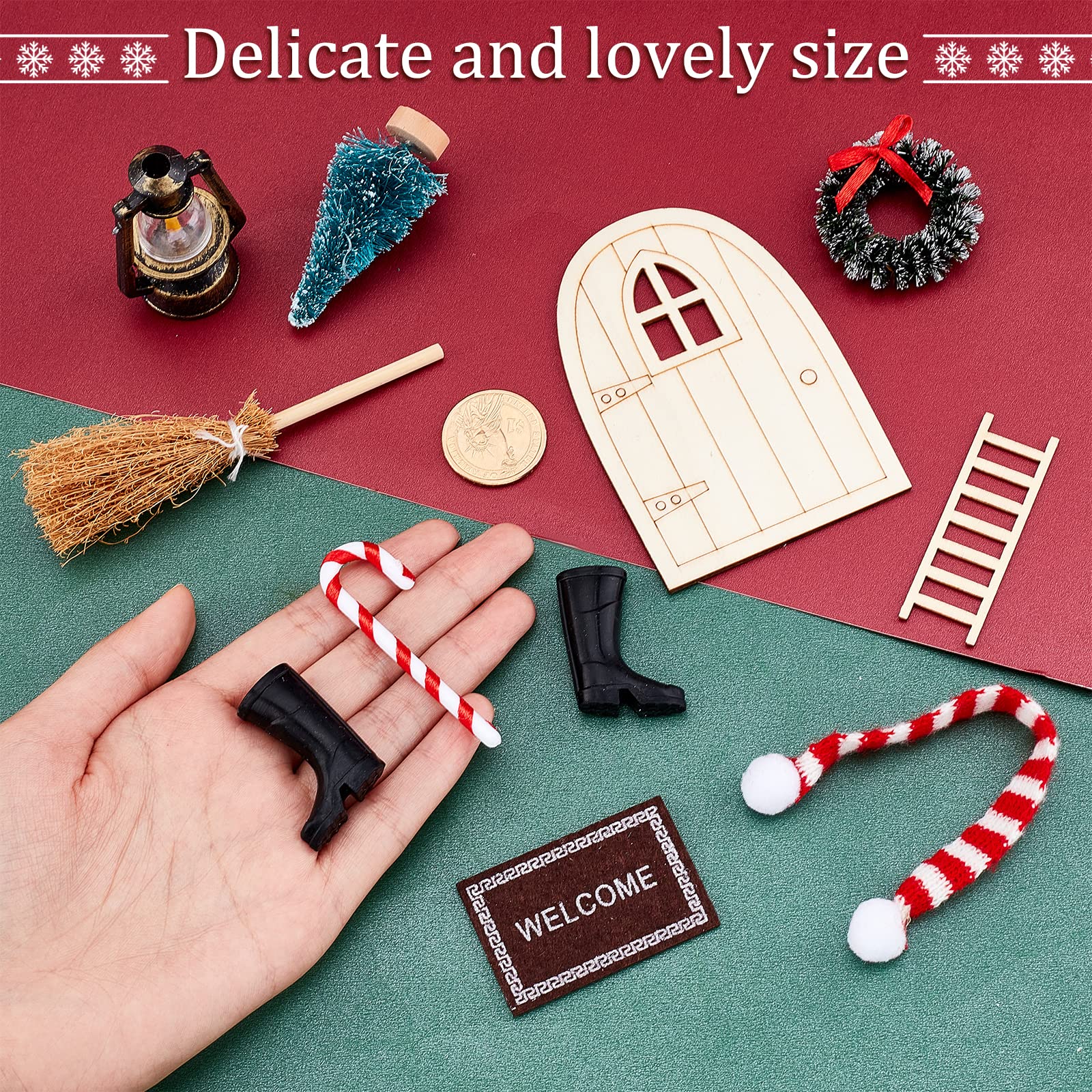 ahandmaker-maison-f-e-miniature-no-l-10-pi-ces-rouge image 3