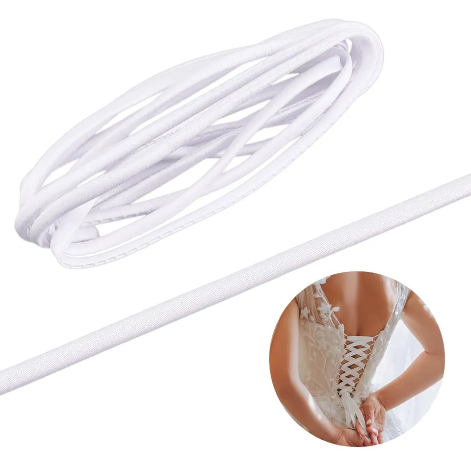ahandmaker-wedding-lacet-robe-mari-e-blanc-cordon-2-m image 1