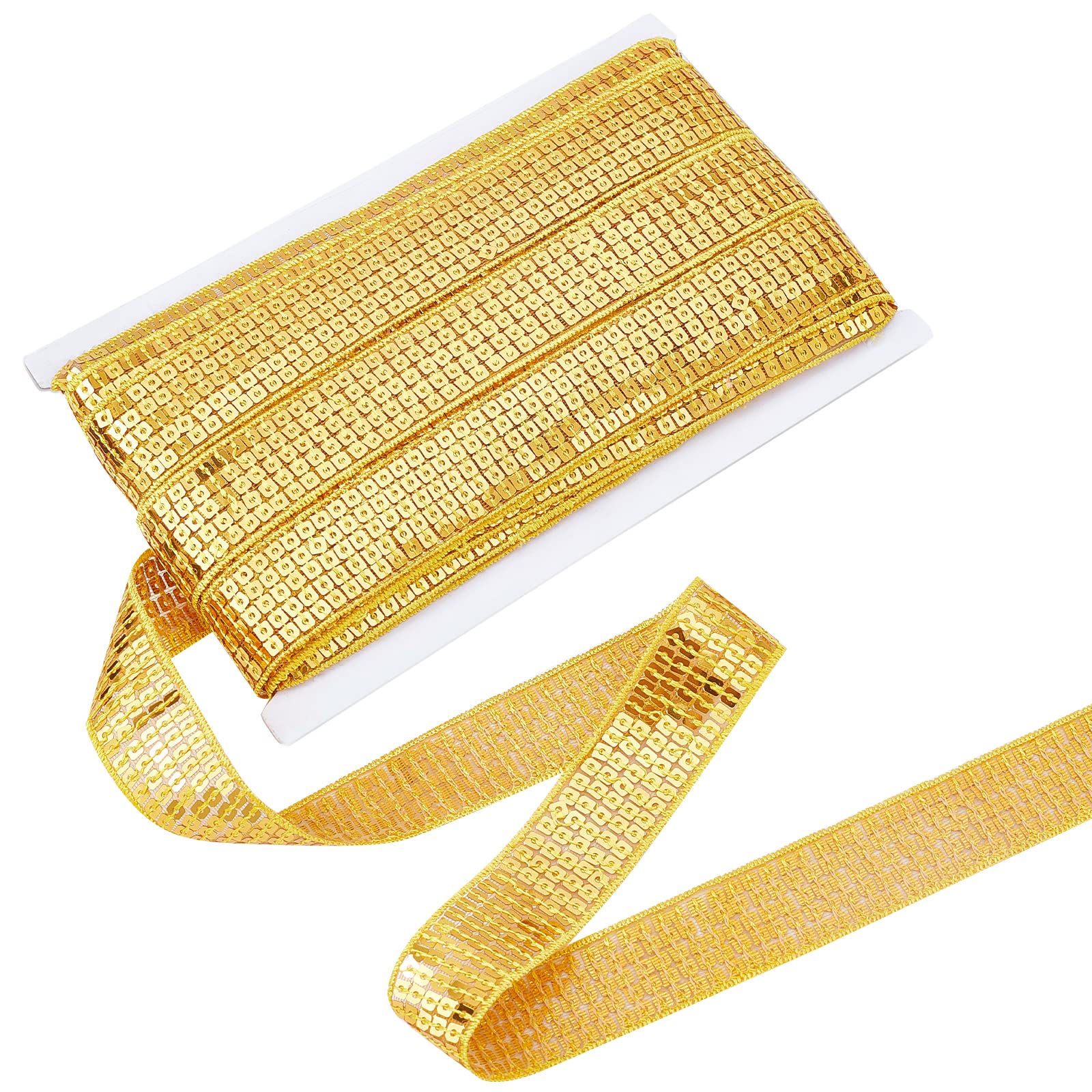 ahandmaker-chain-trim-galon-paillettes-or-lastique-20-yards image 1