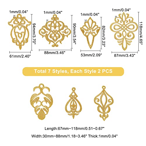 ahandmaker-patch-brod-chinois-dor-14-pi-ces-thermocollant image 7