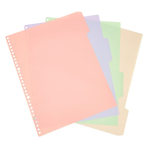 ahandmaker-office-study-intercalaire-classeur-plastique-16-pcs-couleurs-claires image 8