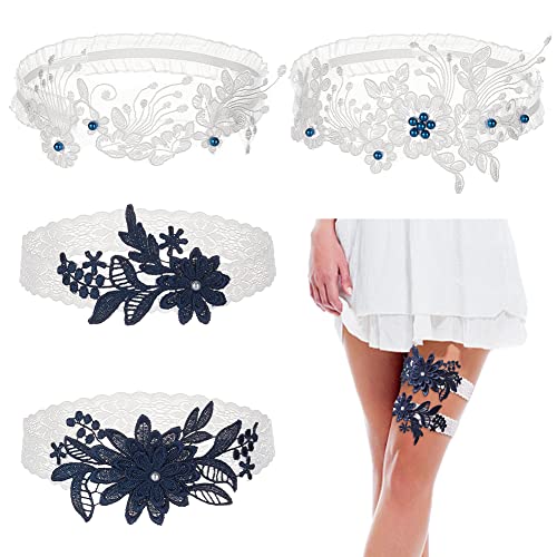 ahandmaker-jarretelles-dentelle-anneau-cuisse-bleu-blanc-lot-2 image 7