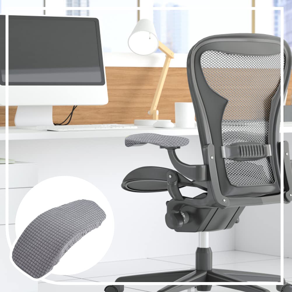 ahandmaker-office-housse-accoudoir-chaise-bureau-grise-2-paires image 5