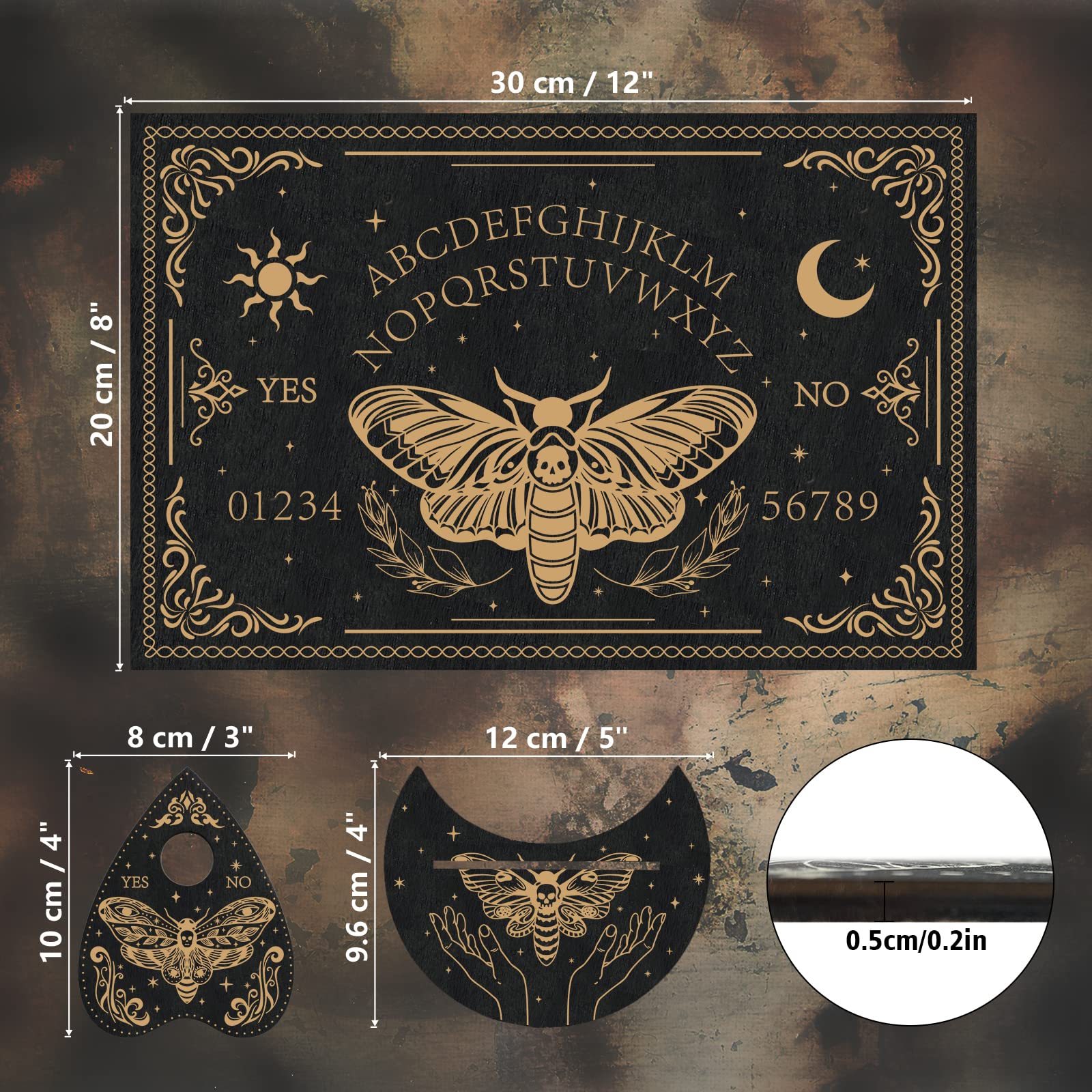 ahandmaker-home-decorate-planche-ouija-bois-mite image 2